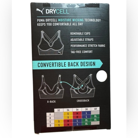 Puma 2 pack Seamless Sports Bras Size L - Picture 6 of 7